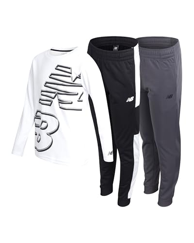New Balance Boys Tracksuit Set - 3 Piece Waffle Knit