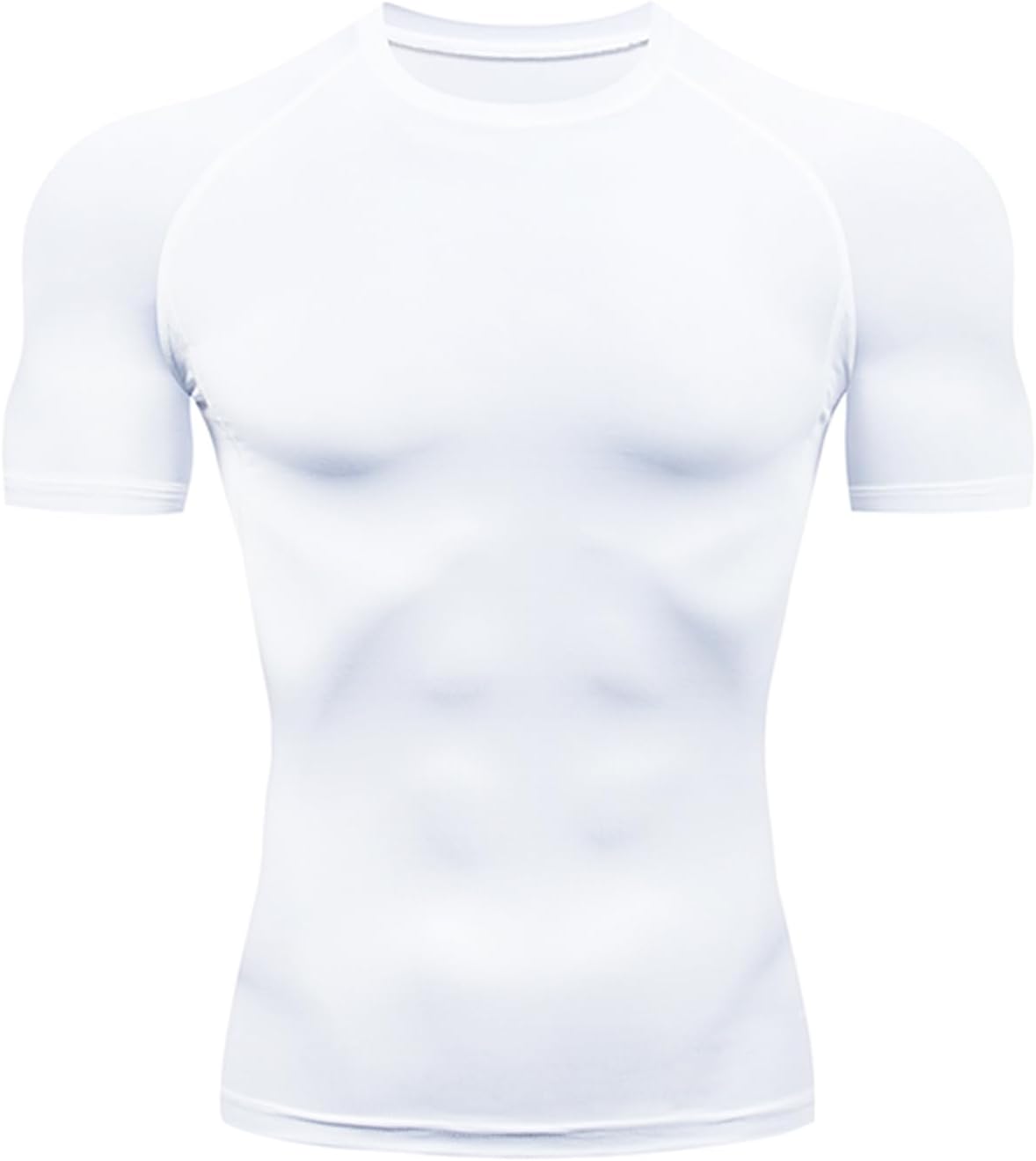 HYCOPROT Men's Compression Shirts Short Sleeve Athletic Workout T-Shirt Cool Dry Sports Baselayer Running Undershirts Tops Global Recycled Standard