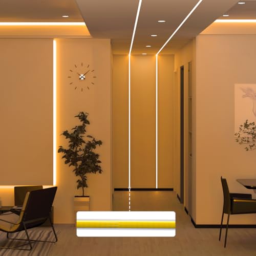 Image of BTF-LIGHTING FCOB Thin 5mm Width COB LED Strip, UL Listed Warm White 2700K Narrow Uniform Light, 16.4FT DC12V CRI 90+ Flexible LED Tape Light for Home Indoor DIY Lighting(No Adapter or Controller)