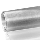 Edelstahl Gewebtes Drahtgeflecht, 30x290cm Drahtgitter Feinmaschig 60 Mesh Metall Filter Screen Sheets Gitter Drahtgewebe Filtersieb Blatt Edelstahlgewebe für Türen Verhindert Mäuse