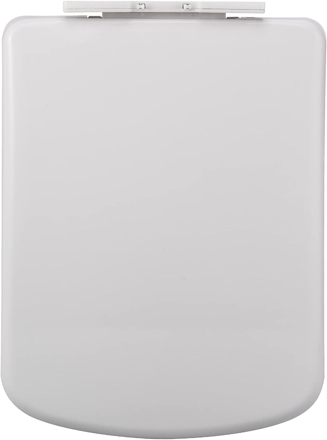 Derefine Toilet Seat,Stonewood Molded Wood with Color Matched Plastic Hinges Elongated Toilet Seat,Commercial Heavy Duty Open Front Toilet Seat, White (#1)