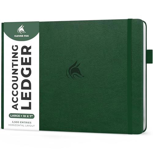 Clever Fox Accounting Ledger Book Horizontal – Columnar Journal &