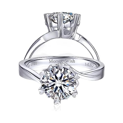 MomentWish Moissanite Engagement Ring