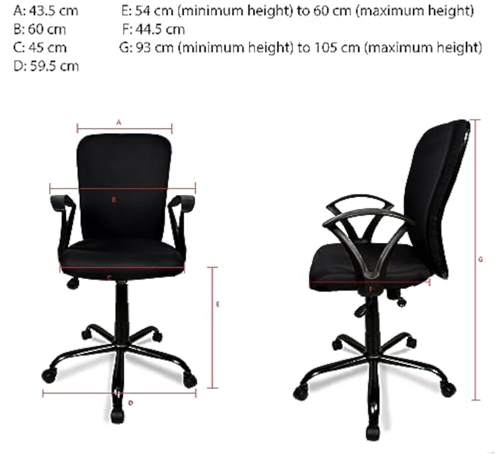 Office Computer Chair, Revolving Chair for Work from Home