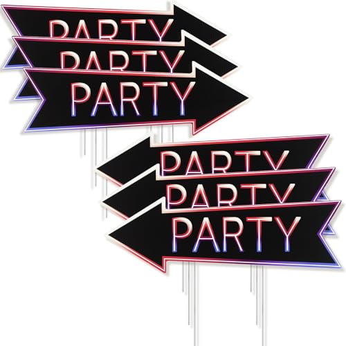 Memorywuu 6 Pcs Party Signs