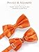Ultrashang Premium Mens Bow Tie and Suspenders Set: Solid Y-Back Suspender and Self-tie Bowtie - Costume Weddings