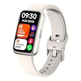 Fitness Tracker Watch for Women & Men, 1.47' HD with Bluetooth, 24/7 Heart Rate & Blood Oxygen Monitor, Sleep & Step Counter, 100+ Sports Modes, 3ATM Waterproof, Compatible with Android iOS Beige