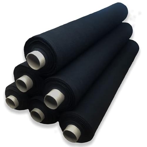 Tecido Alvejado Pé De Galinha Preto, Rolo 5 Metros