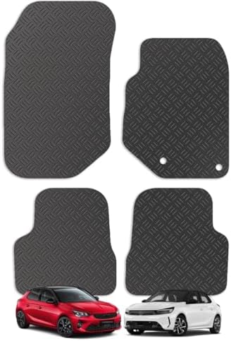 Carsio Rubber Car Mats For Vauxhall Corsa F 2019+ Onwards Tailore...