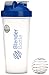 BlenderBottle Classic Shaker Bottle, 28-ounce, Clear/Blue