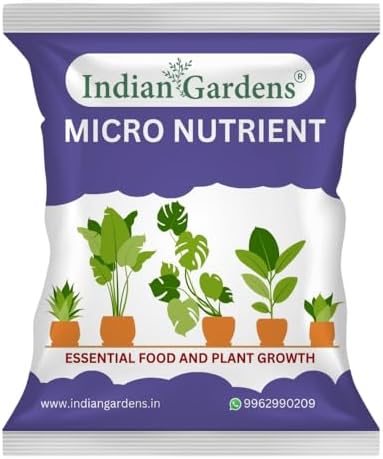 Indian Gardens - Micro Nutrient Fertilizer | Soil Applicant | Premium Essential Plant Food | Home Gardens for All Plants - 900 Grams