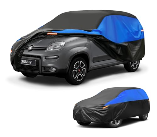 Gunhyi Autoabdeckung Wasserdicht Atmungsaktiv, Abdeckplane für FIAT Panda