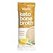 Keto Bone Broth Collagen Powder - Lemon Thyme Turkey Stock Keto Protein Powder Instant Soup with Collagen, MCT Oil, 18 Amino Acids, and 10g Protein - Gluten-Free, Low Carb Paleo Snacks, 15 Pack