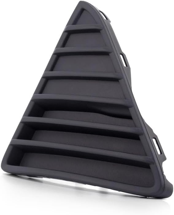 For Ford Focus 2012 2013 2014 Bumper Grille Driver Side | Front | Outer | Textured Black | Replacement For FO1038114 | CP9Z17K946A