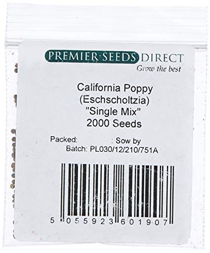 PREMIER SEEDS DIRECT - California Poppy - Single Mix - 1.6 Grams