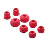 Poyatu Eartips Ear Buds Earpads for Beats Powerbeats 3 Powerbeats3 Wireless Replacement Earbuds (Red)