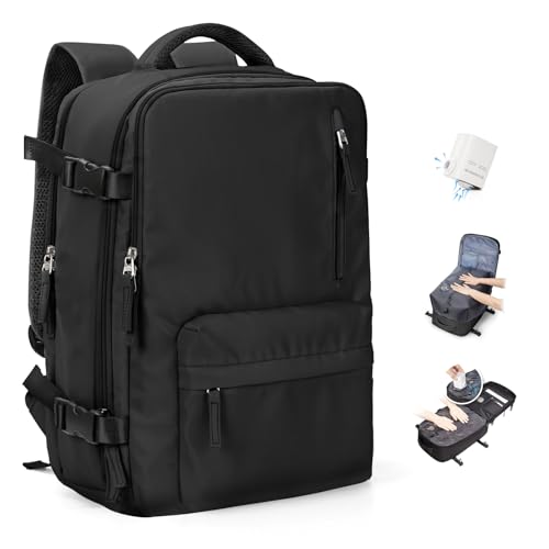 Vakuum Rucksack Handgepäck Rucksack 40x30x20 für Ryanair Reiserucksack Wasserdichter Unter Dem Sitz Handgepäck 45x36x20 Flugzeuge Reisetasche Weekendertasche Wanderrucksack Lässiger Tagesrucksack