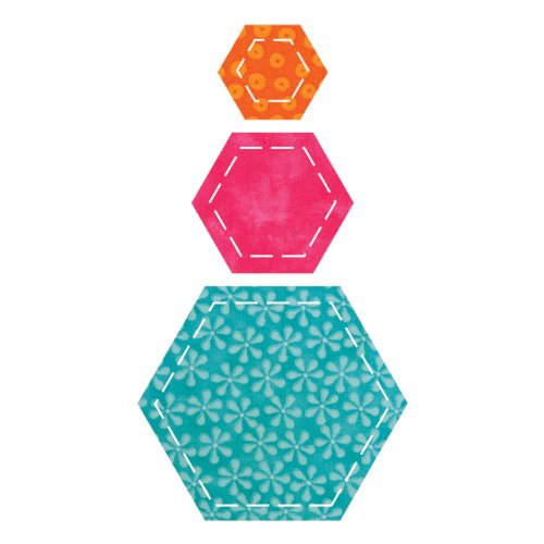 AccuQuilt GO! Fabric Cutting Dies; Hexagons (550-11)