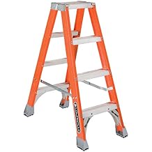 Louisville Ladder FM1504 4 ft. FG Twin Stepladder, Type IA, 300 lb