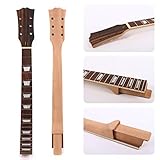 Yinfente Guitar Neck 22 fret Unfinished Mahogany Rosewood Fretboard Replacement Guitar Neck Guitar Parts