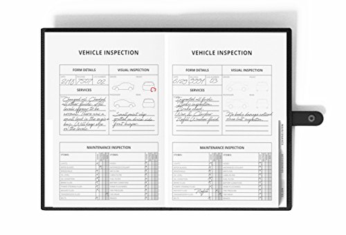 Guwq Vehicle Maintenance & Fuel Log Book - Automotive And Car Care Record Journal - Faux Leather Notebook For Gas Receipt, Expenses, Mileage, Automobile Service History - Budget Tracker For Car Owners #TOP3
