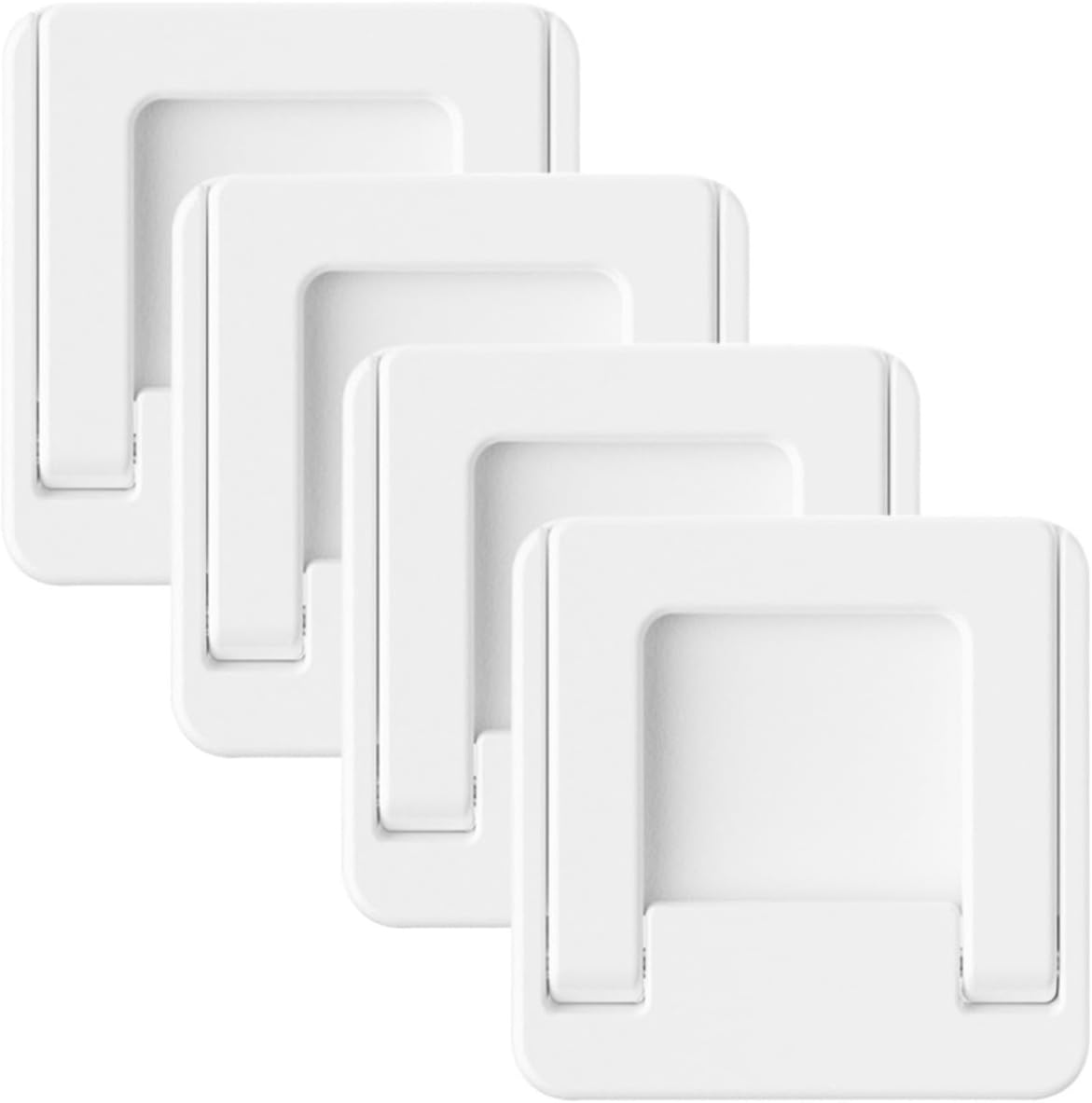 4pcs White Sliding Window Locks Childproof Safety Door Locks Easy Installation Abs Material Proof Sliding Glass Door for Home Security