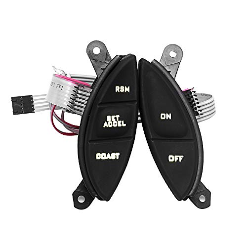 Buy 1 get 1 🔥 VOFONO Steering Wheel Mounted Cruise Control Switch Kit Fit for Ford 1998-2003/ Ranger 2001-2005/ Explorer Sport Trac F150 Mercury Mountaineer Compatible with Mazda B3000 P/N: F87Z9C888BB