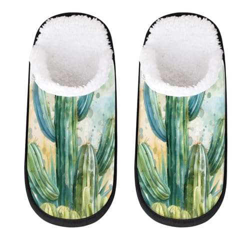 Hsnar Desert Plant Cactus Slippers for Women