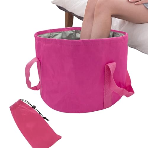 Bañera plegable multifuncional para pies color rosa miniatura 3