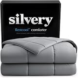 Silvery Silver-Infused Cooling Comforter