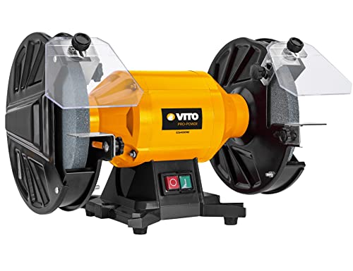 VITO - Touret à meuler 450W Meules 200mm 230 V Meuleuse d'établi 2950 Tr/mn