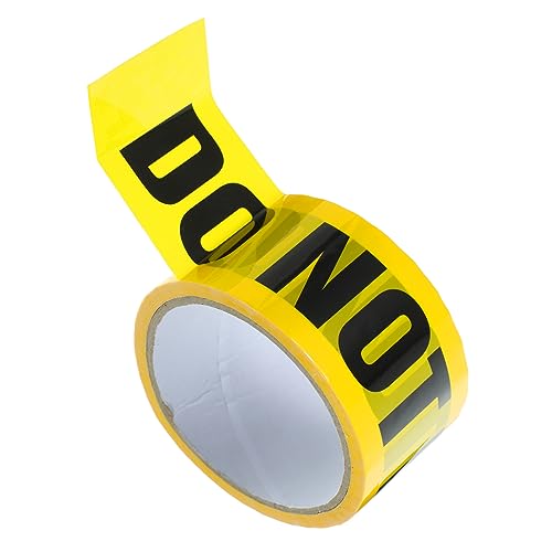 Cabilock 1Roll Do Not Enter Safety Tape Self Adhesive Caution Barrier Tape for Walls Floors Heavy Duty Industrial Strength High Visibility Yellow Warning Tape