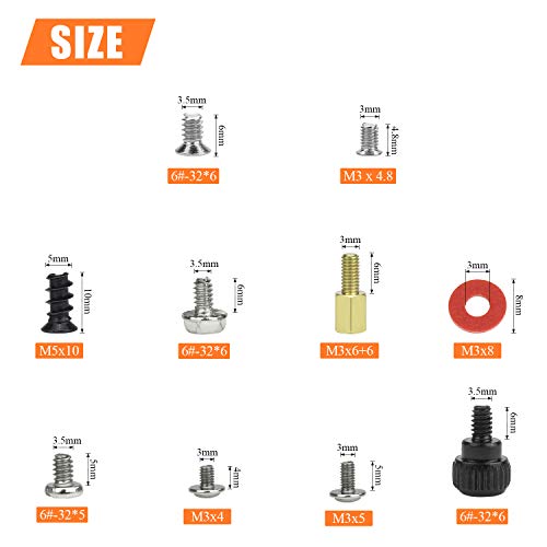 Helifouner 420 Pieces Computer Standoffs Screws Assortment Kit For 2.5" Ssd, Hard Drive, Computer Case, Motherboard, Fan Power Graphics #TOP2