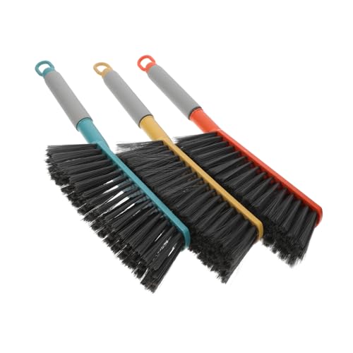 Yardenfun 3pcs Soft Bristle Bed Brush Broom Cleaning Brush Soft Brush Hand Brush Kitchen Dirt Brush Clothes Brush Sand Brush for Beach Carpet Brush Cleaning for Household Use Car Cleaning Pp