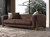 Material: Textil Sofa 3 Sitzer Wohnzimmer Luxus Design Italienischer Stil Möbel Moderne Sofas
