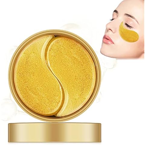 Eye Mask 60 pcs,Gold Collagen Under Eye Patches,Puffy Eyes and Dark Circles Treatments,Improve Reduce Under Eye Bags Smooth Wrinkles and Lighthen Fine Lines,Moisturizing,Improve and Firm eye Skin Cover