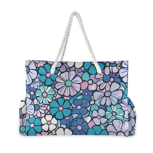 Image of senya Large Beach Bags Totes Swim Canvas Tote Shoulder Bag Water Resistant Bags for Gym Travel Daily
