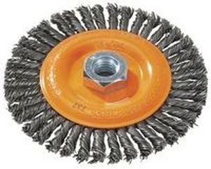 Walter 13K604 Stringer Bead Wire Wheel Brush - 6 in. Carbon Steel Wire Brush