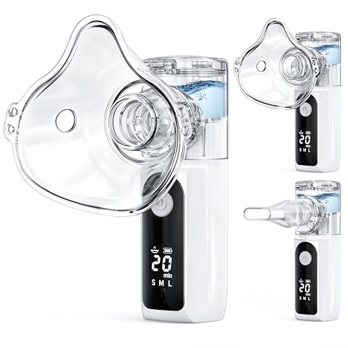 YOZISS Nebulizador Portátil,Inhalador Recargable Nebulizador para Adultos y Niños,Inhalador para uso Doméstico y de Viaje