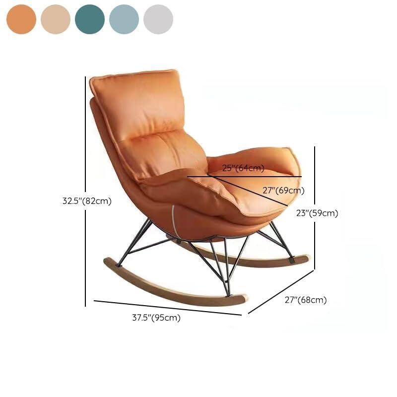 Fauteuil à bascule imperméable et canapé de salon confortable design pour terrasse et maison