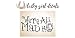 Alice In Wonderland Inspired We’re All Mad Here Smile Vinyl Wall Decal Sticker (12"H x 24.3"W)