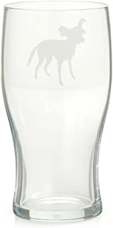 Chinese Crested Dog Engraved Pint Glass, Dog Gift for Women, Gift for Men