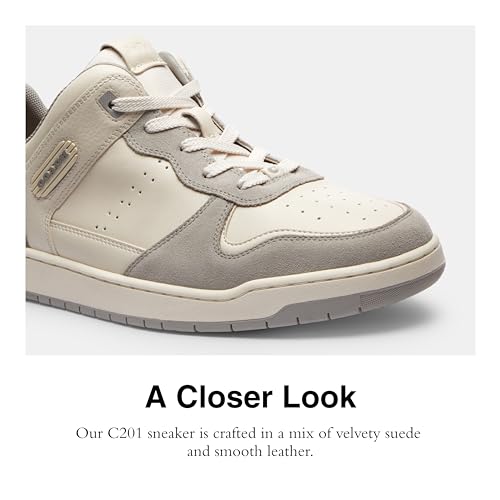 Coach mens C201 Mixed Material Sneaker4