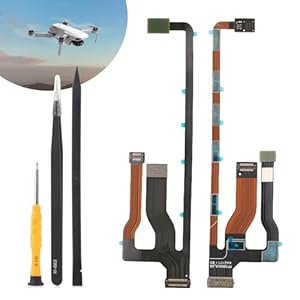 RongZy for DJI Mini 2 Ribbon Cable Replacement for DJI Mavic Mini/Mini SE/Mini 2 SE Gimbal Flex Flat 3 in 1 Cable Ribbon Cable Drone Accessories Part with Repair Tools