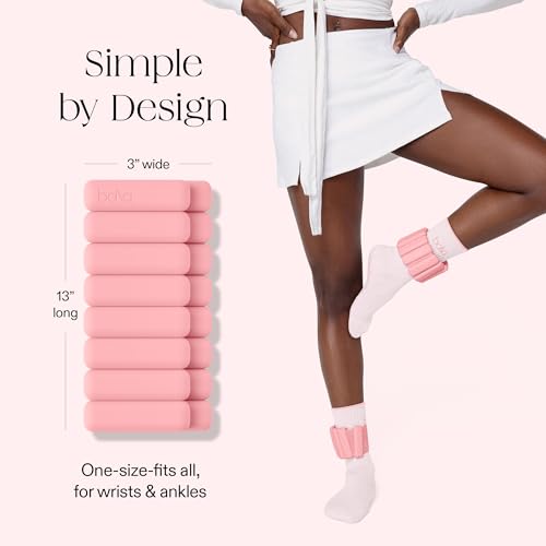 Image of Bala Bangles Wrist & Ankle Weights for Women & Men - Adjustable Weighted Bands - Soft Silicone Arm & Leg Weights for Pilates, Yoga, Walking, Barre, Home Workout & Strength Training Exercise