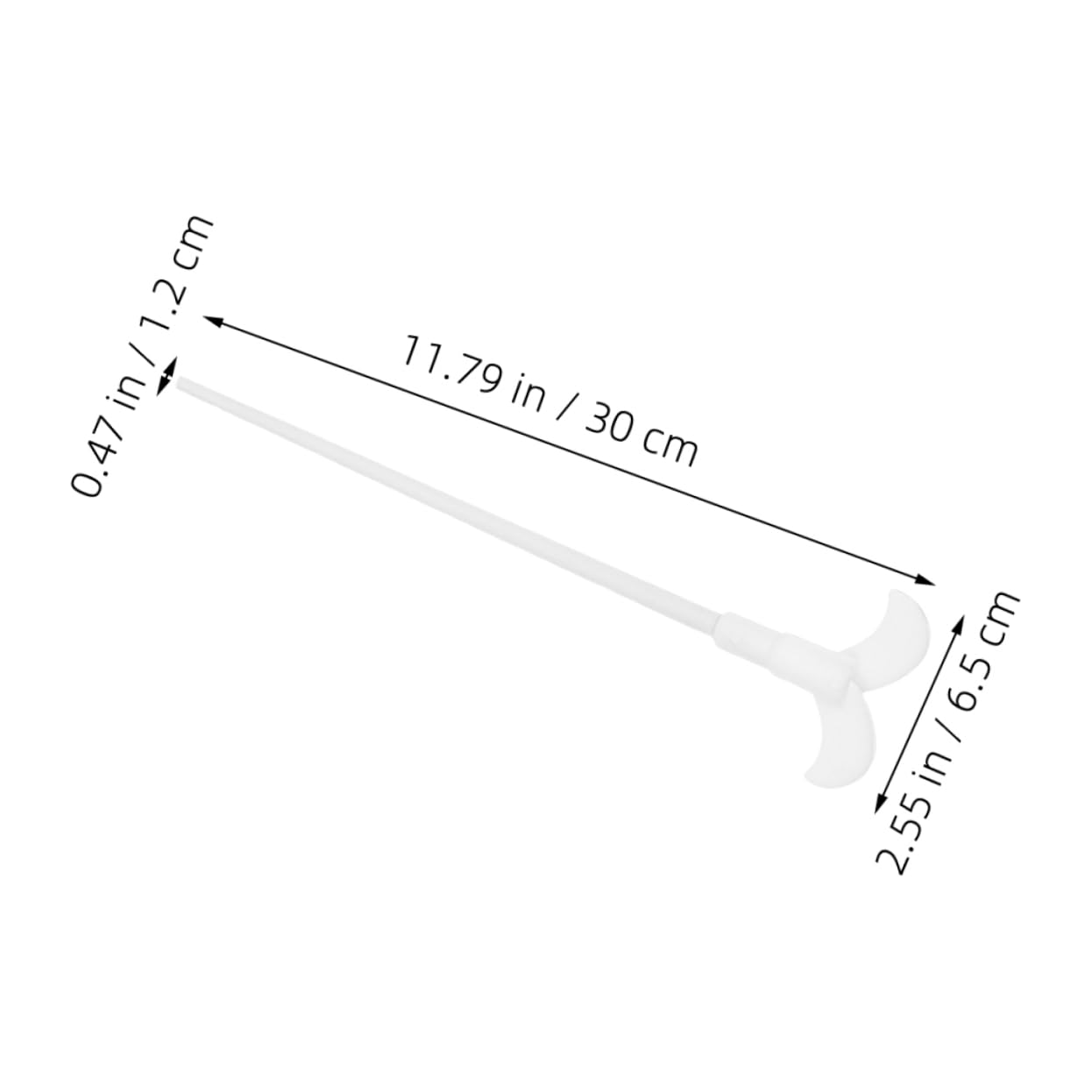Veemoon High Temp Resistant PTFE Stir Rod for Chemistry Experiments Lab Mixing Paddle 30cm Stir Bar for Laboratory Efficient Mixing Tool