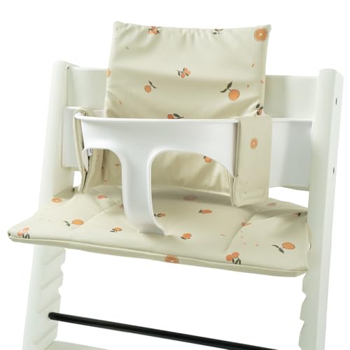Image of Baby Cushion Set Soft and Comfort High Chair Cushion for Infant, Toddler High Chair Accessories Easy to Clean and Install, Orange Sandy