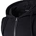 Maiyifu-GJ Men Zip Up Hoodie Tank Tops Slim Fit Sleeveless Workout Hooded Vests Casual Lightweight Bodybuilding Gym Hoodies (Black,XX-Large)