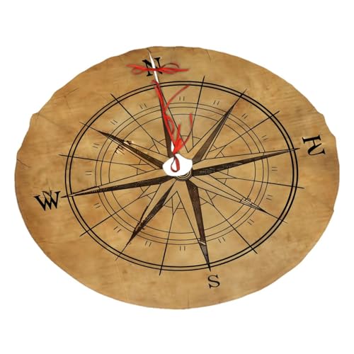 AYCZN Compass Christmas Tree Skirt 30 inch, Nautical Tree Skirt Holiday Tree Mat Decorations for Xmas New Year Party Indoor Outdoor