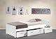 Jugendbett möbelando Bradford – Einzelbett 90 x 200 cm mit Schubkästen